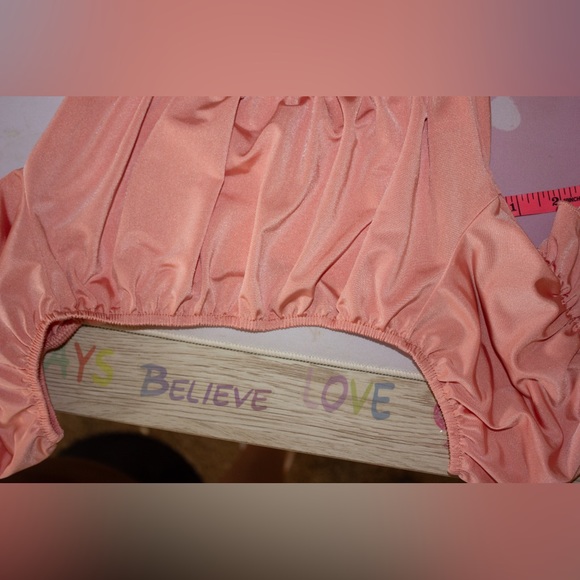 Chocolate USA Crop Top | Peach | Small - Picture 5 of 11